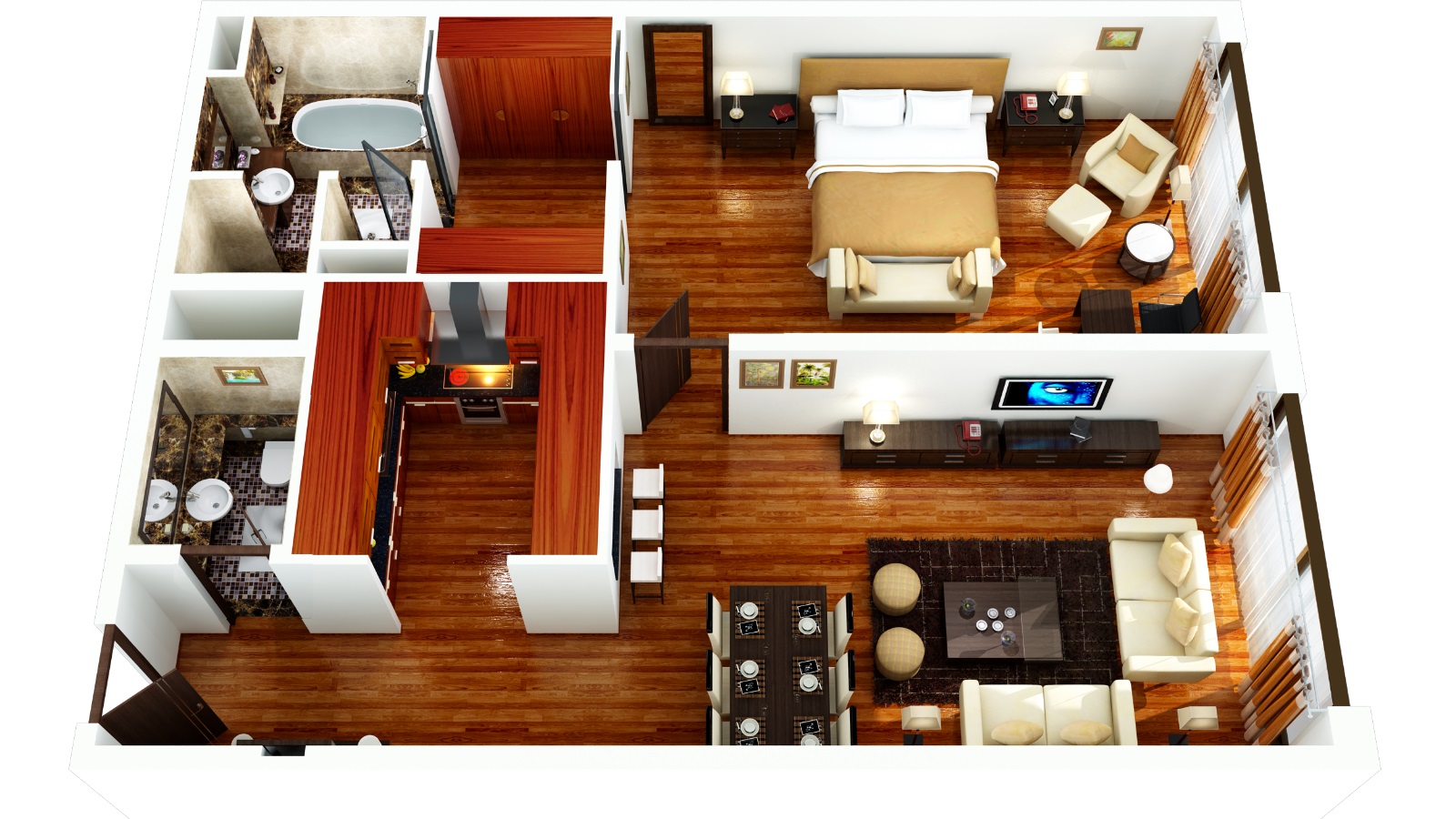 Grosvenor House Dubai 2 Bedroom Furnished Serviced Apartments